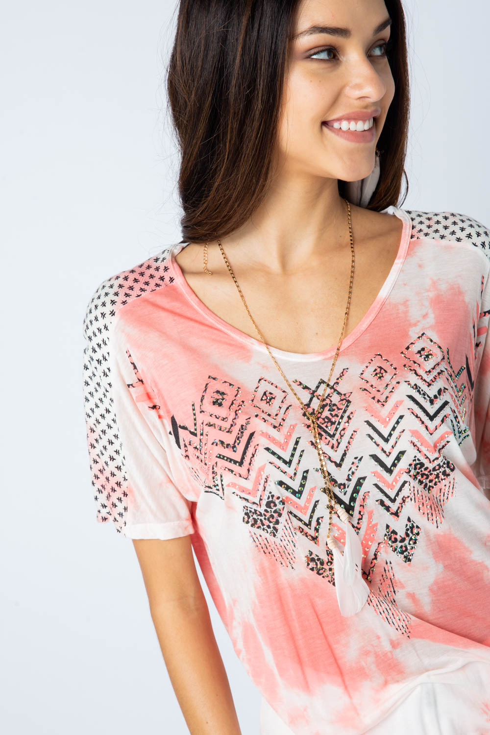 Aztec Printed Tee