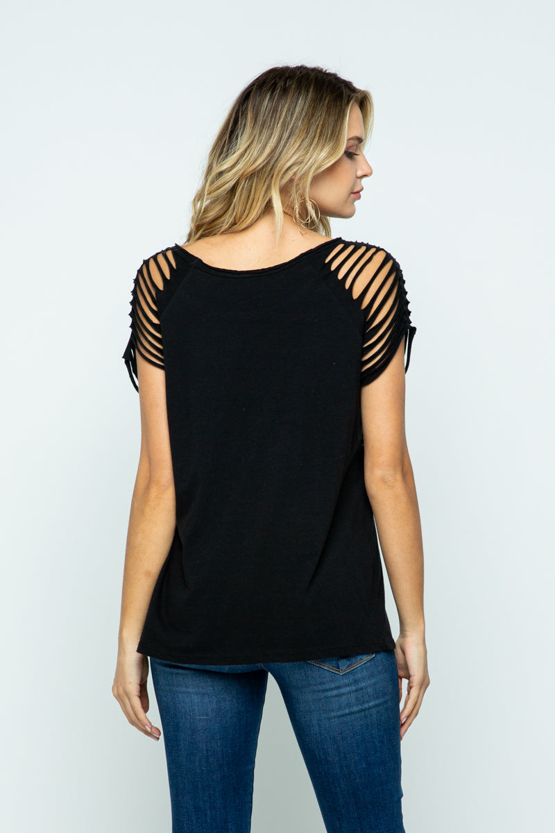 Laser Cut Skull Tee