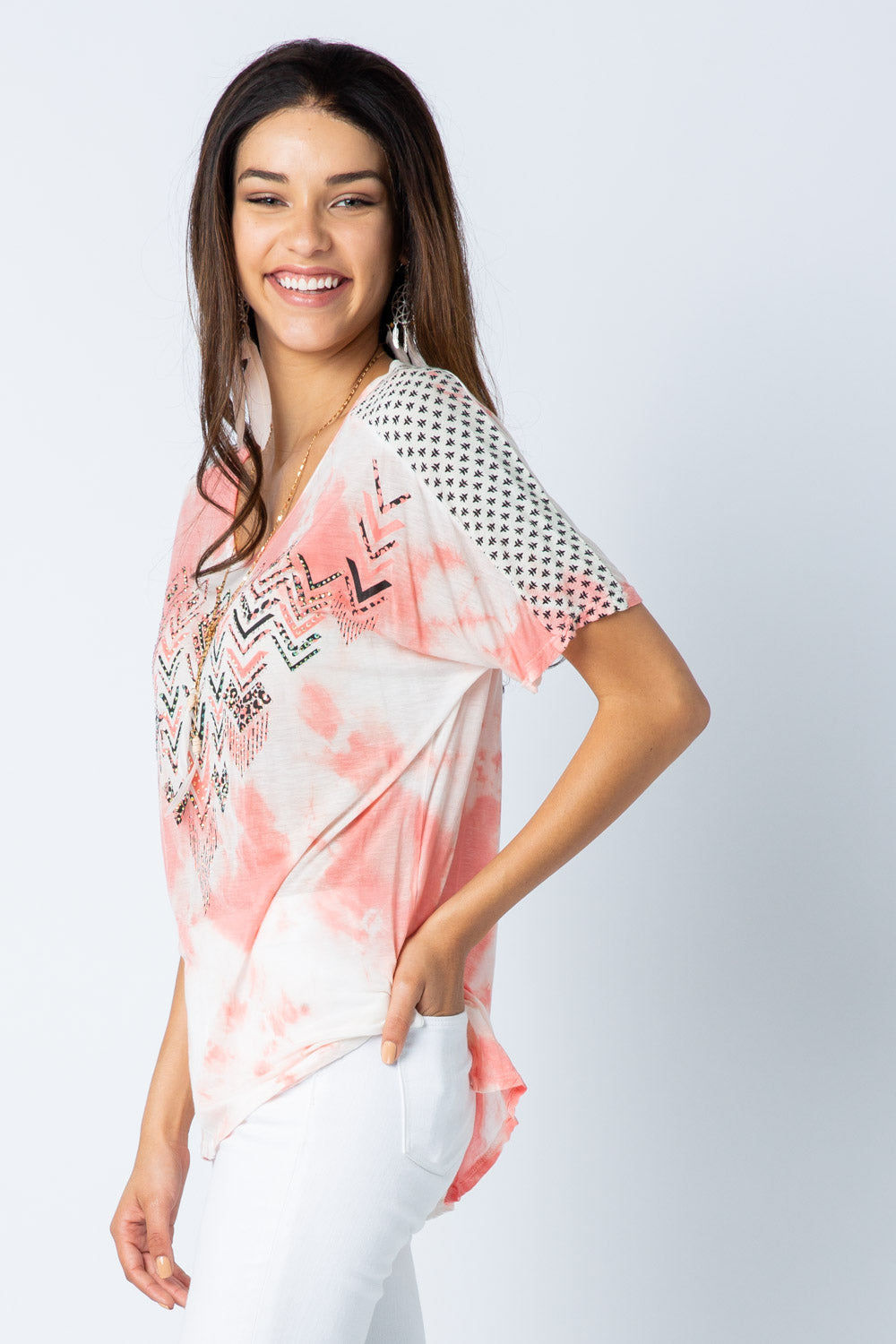 Aztec Printed Tee