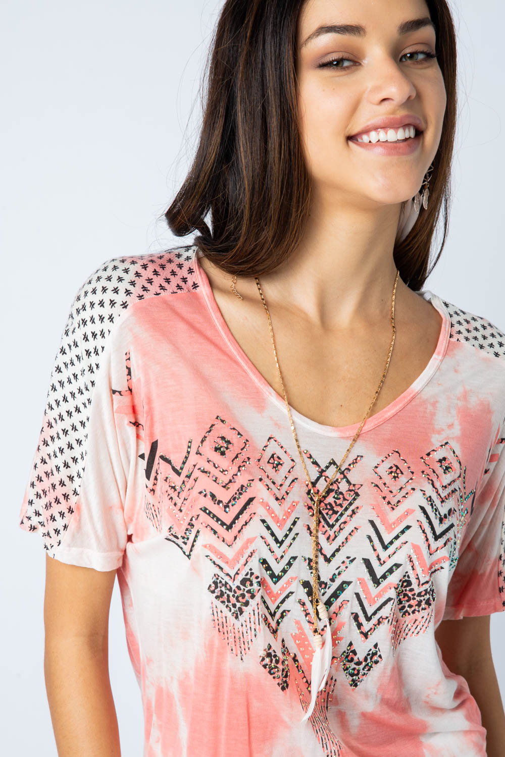 Aztec Printed Tee