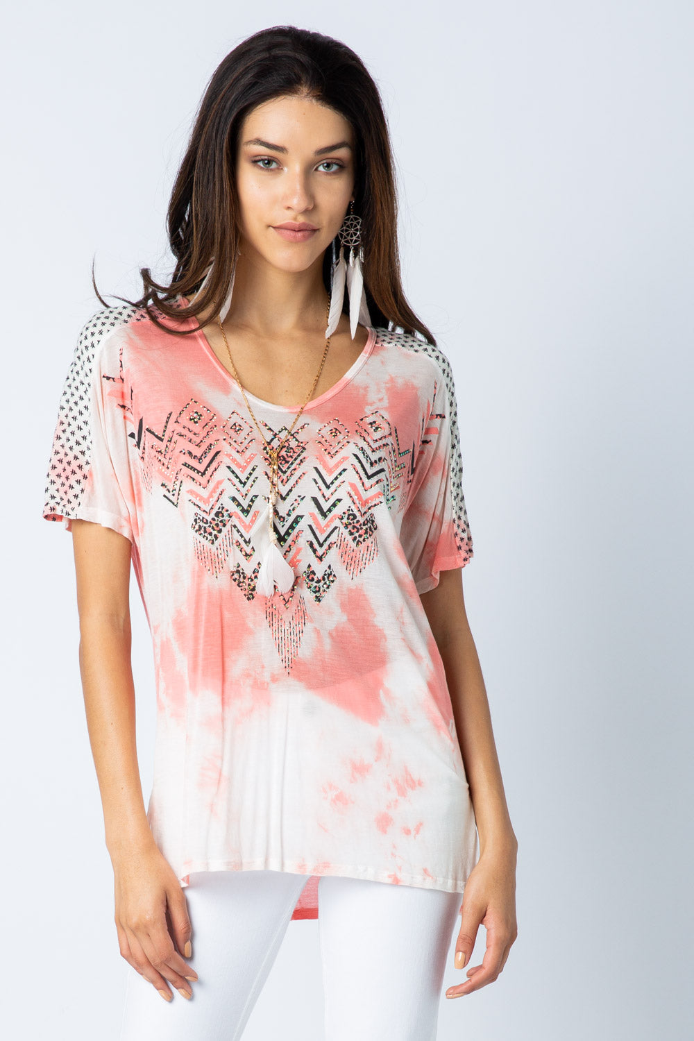 Aztec Printed Tee