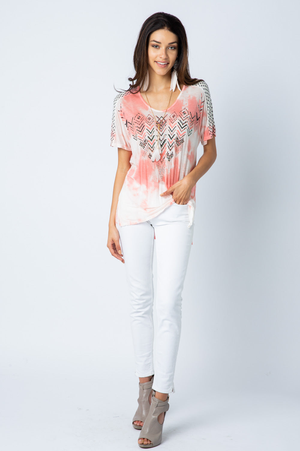 Aztec Printed Tee