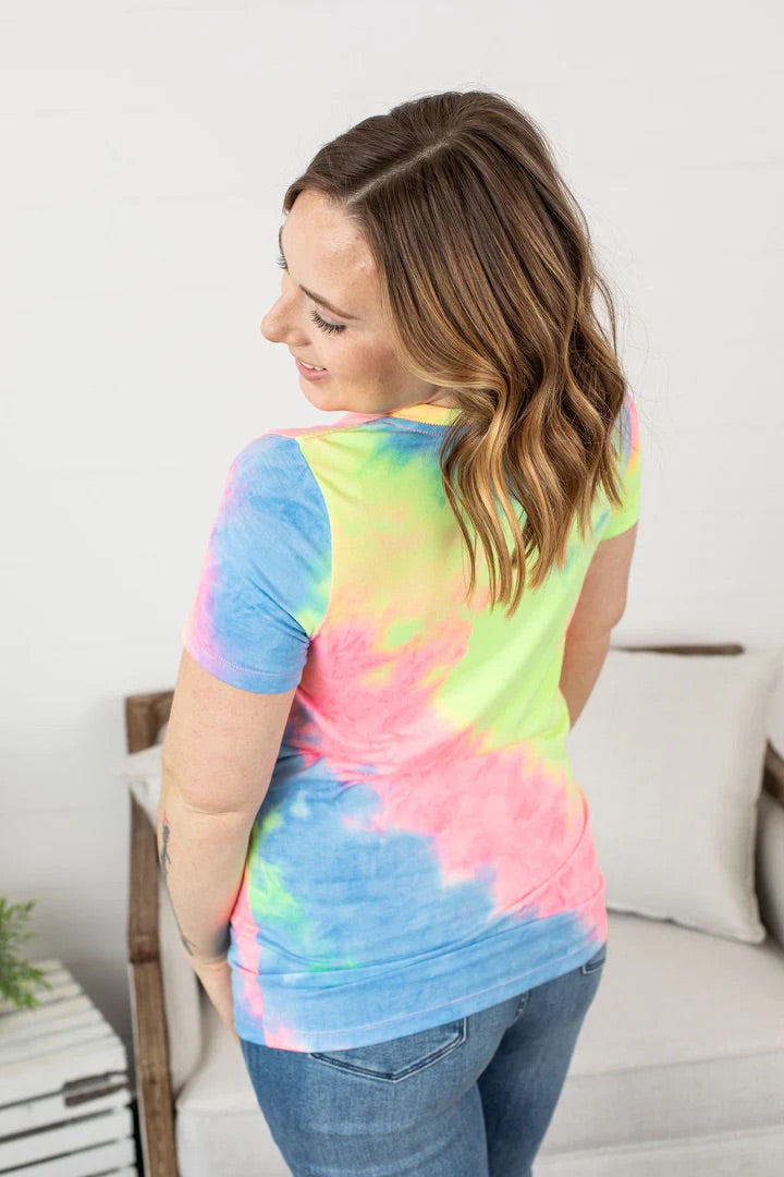 Neon Tie Dye Tee