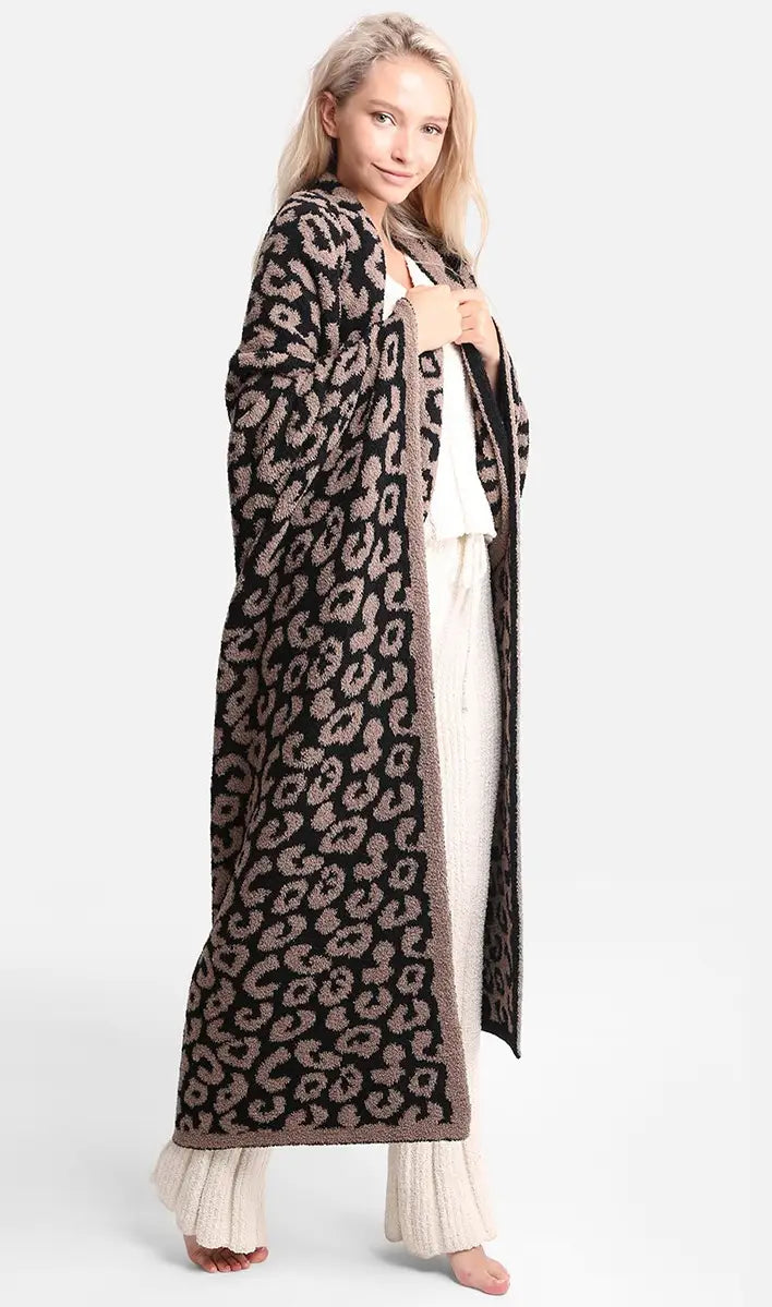 Leopard Luxury Blanket - Coffee