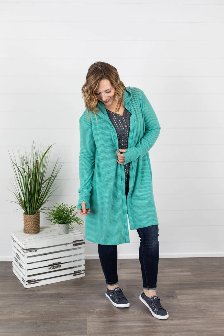 Waffle Cardigan