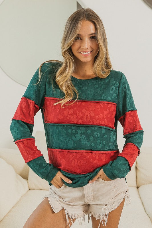 Leopard Print Festive Top