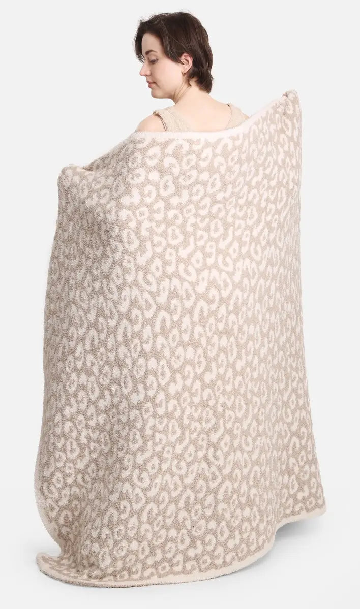 Leopard Luxury Blanket - Beige