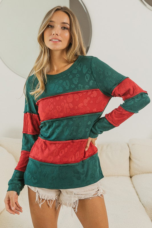 Leopard Print Festive Top