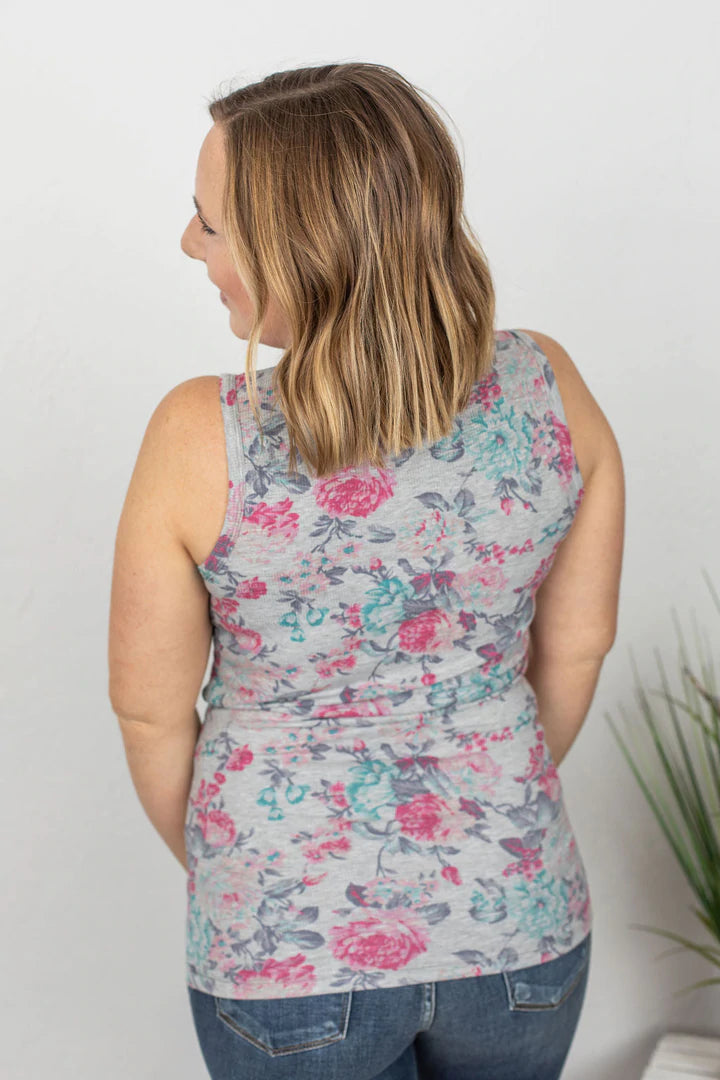 Floral Henley Tank