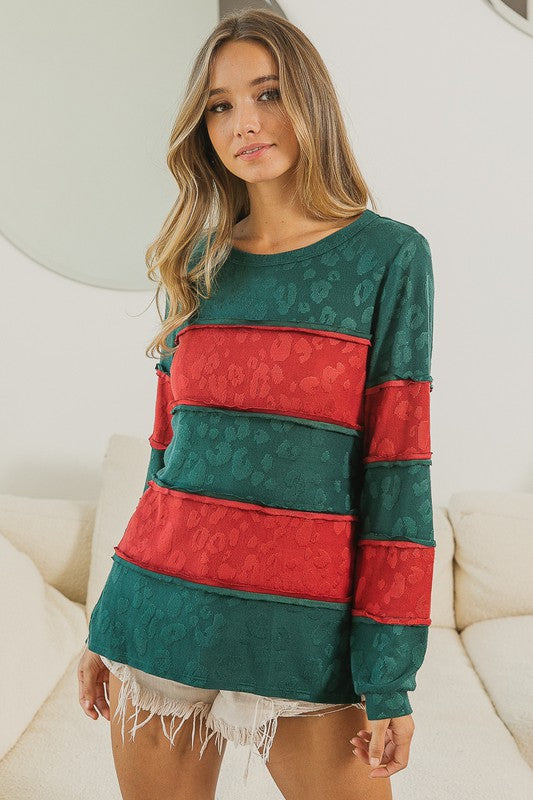 Leopard Print Festive Top