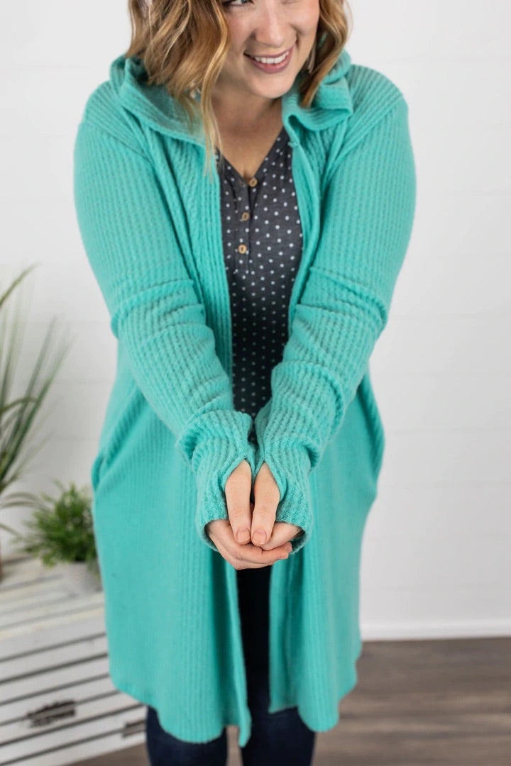 Waffle Cardigan