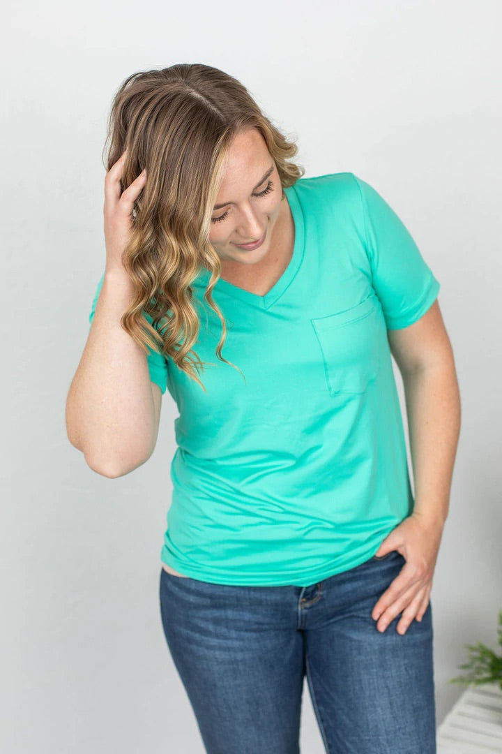 Pocket Tee - Turquoise