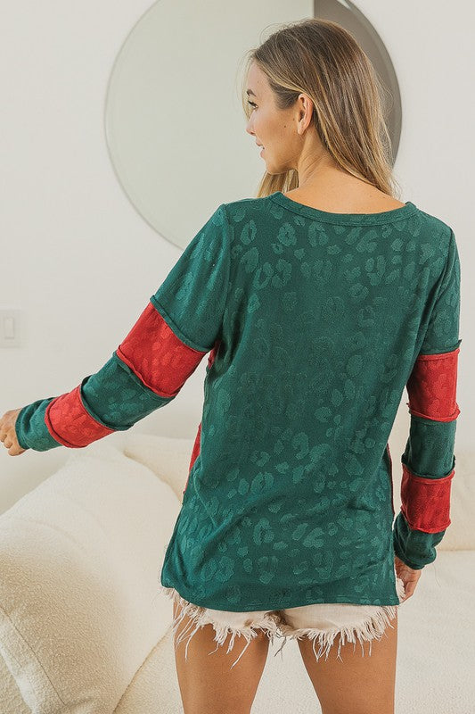 Leopard Print Festive Top