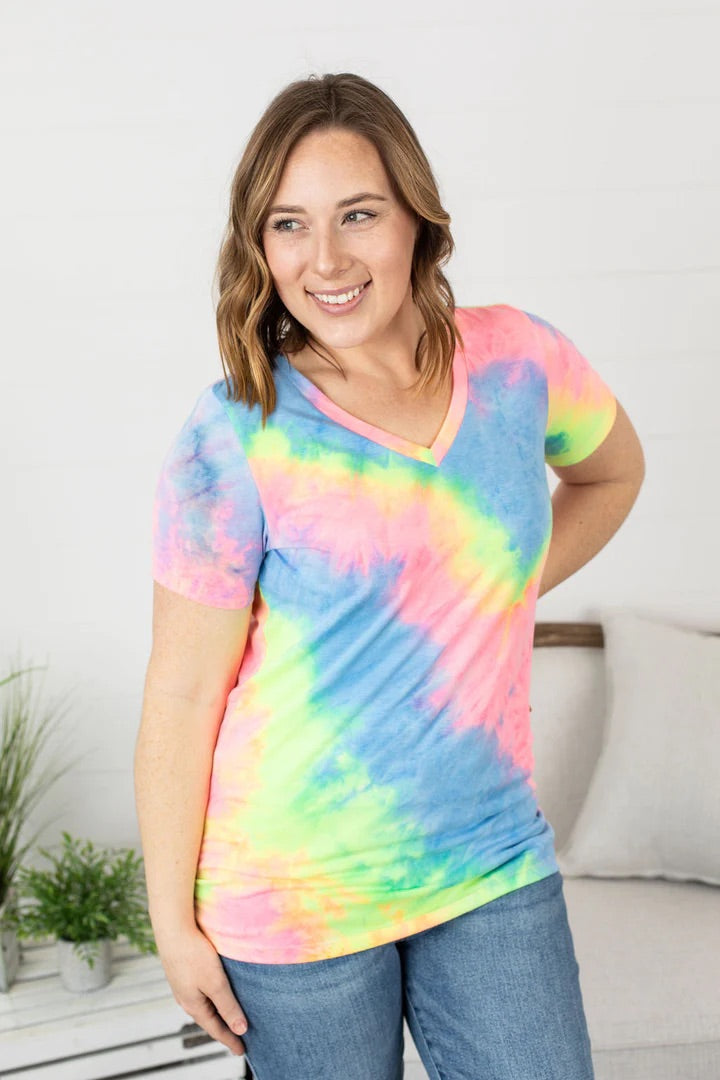 Neon Tie Dye Tee