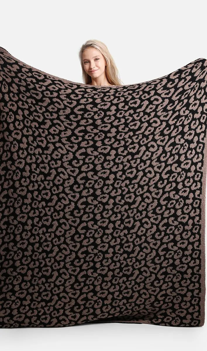 Leopard Luxury Blanket - Coffee
