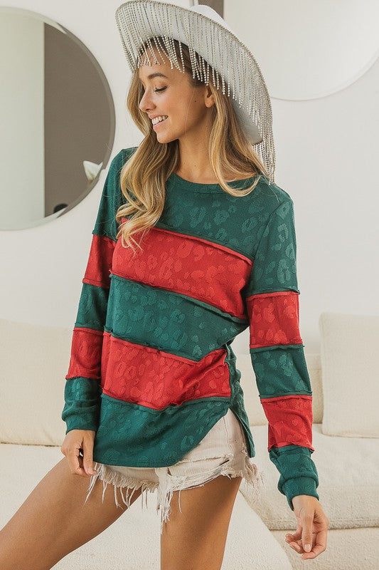 Leopard Print Festive Top