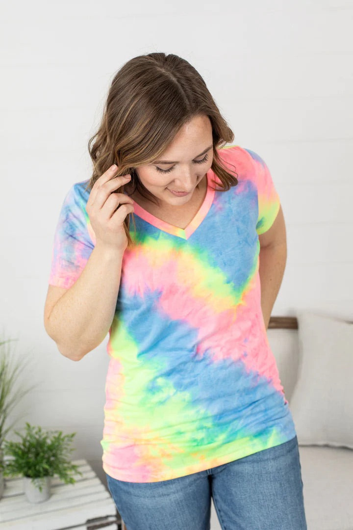 Neon Tie Dye Tee